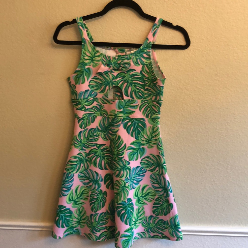 Girls tropical print dress